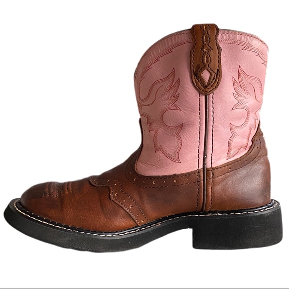 justin pink cowboy boots